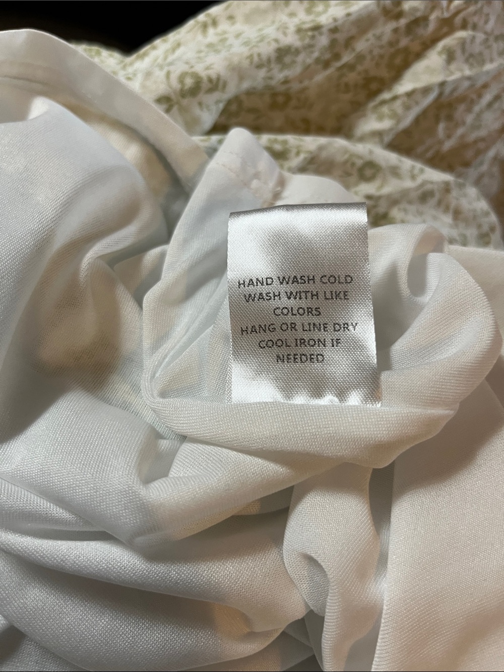 In Bloom Light Sage Floral Smocked Lined Maxi Dress Cottagecore Prairie Ditsy - Picture 10 of 10